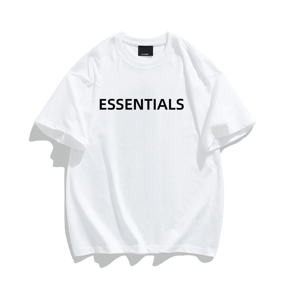 

Summer Cotton T-Shirt Women Short Sleeve T Shirts For Men Print Fashion Streetwear Luxury Brand Tshirt White Tee Top Clothes