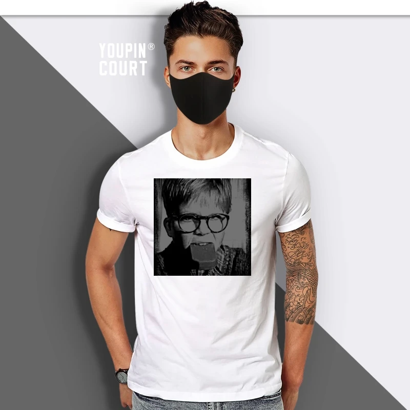 

Черная футболка с надписью a christmas story ralphie в стиле 80-х