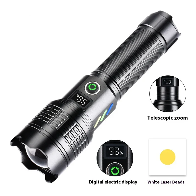 Перезаряжаемый Через USB Супер Яркий Светодиодный Фонарик