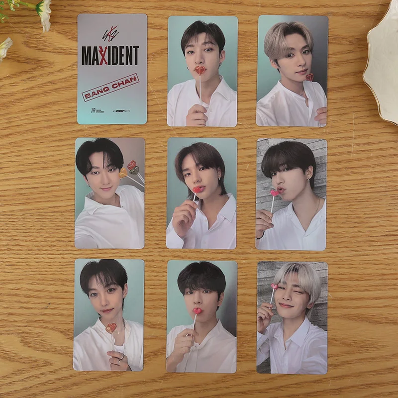 Фото Kpop бродячие дети MAX MMT фотокарты Idol leeзнаем Hyunjin Felix высокое качество фото открытки в альбом Поклонники коллекционные подарки Lomo карты №5