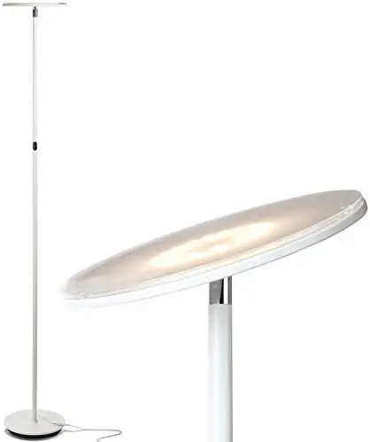 

LED Floor lamp for Living Rooms & Offices -Torchiere Super Bright , Dimmable, Tall Standing Lamp for Bedroom Reading - Gold Hou