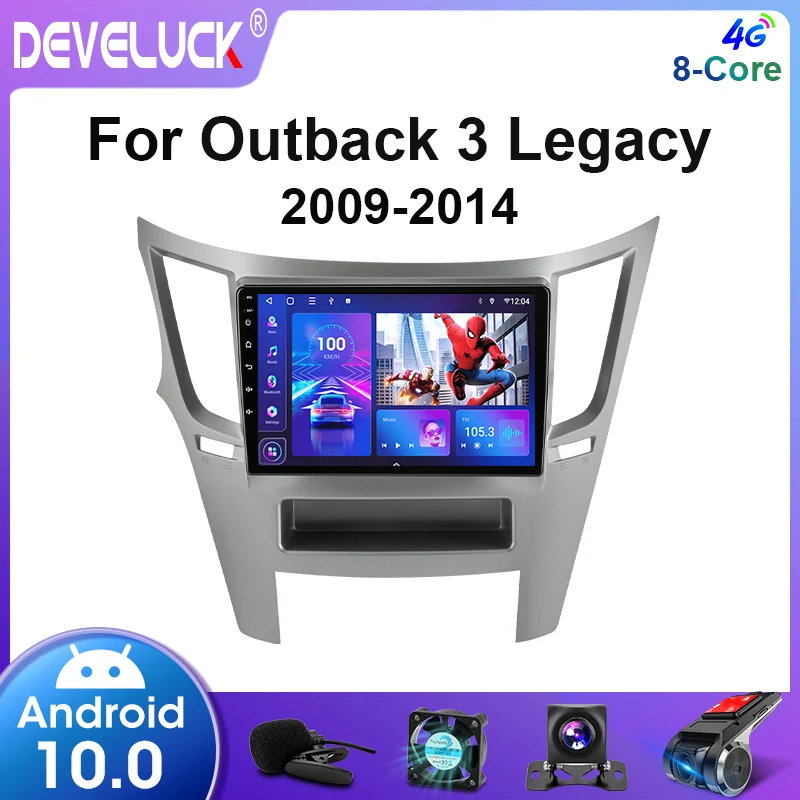 

2 Din Android 10.0 Car Radio Multimedia Video Player For Subaru Outback 3 Legacy 4 2009-2014 Navigation Carplay Stereo Speakers