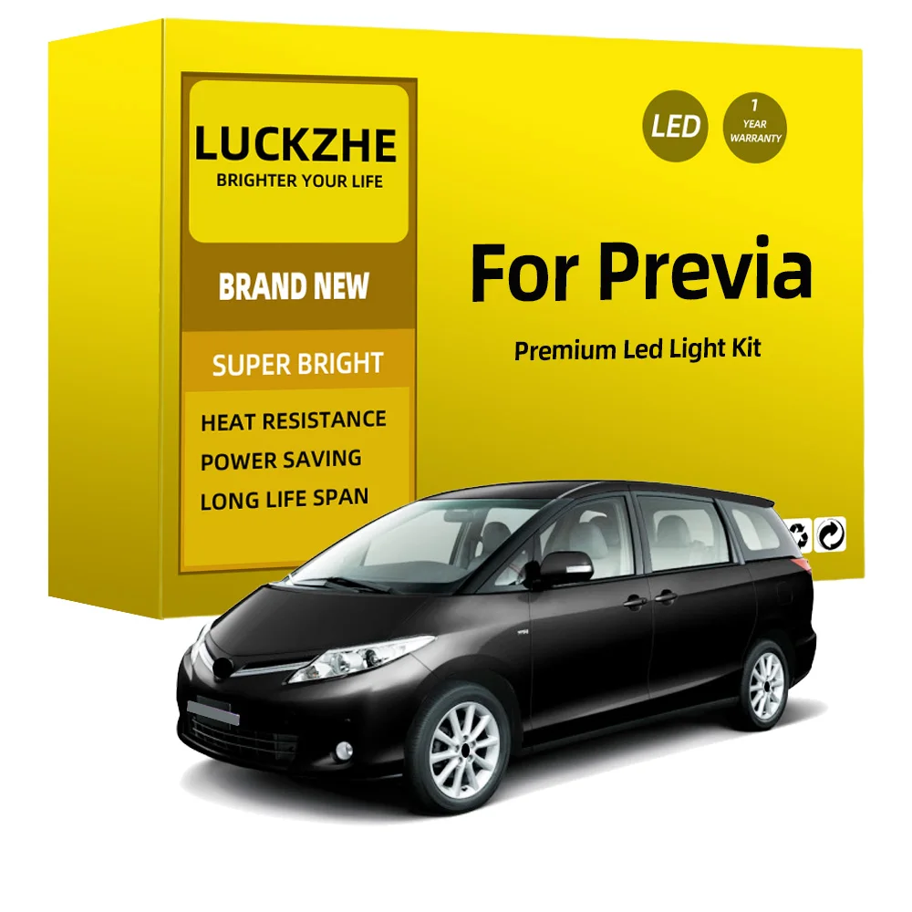 Комплект светодиодного освещения для салона Toyota Previa Estima Tarago ACR30 ACR50 1990-2015 2016 2017 2018 2019 купольная карта номерной знак Canbus