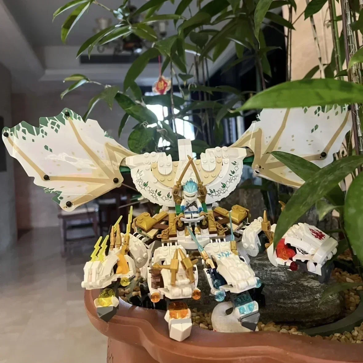 951 шт. Ultra Dragon Flying Mecha Трансформация Строительный блок Совместимый 70679 Игрушки