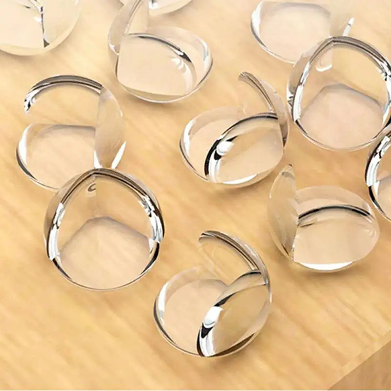 

8pcs Transparent Anti-collision Corner Guard Thickened Spherical Table Edge Guards Anti-collision Wrap Angle Baby Kids Safety