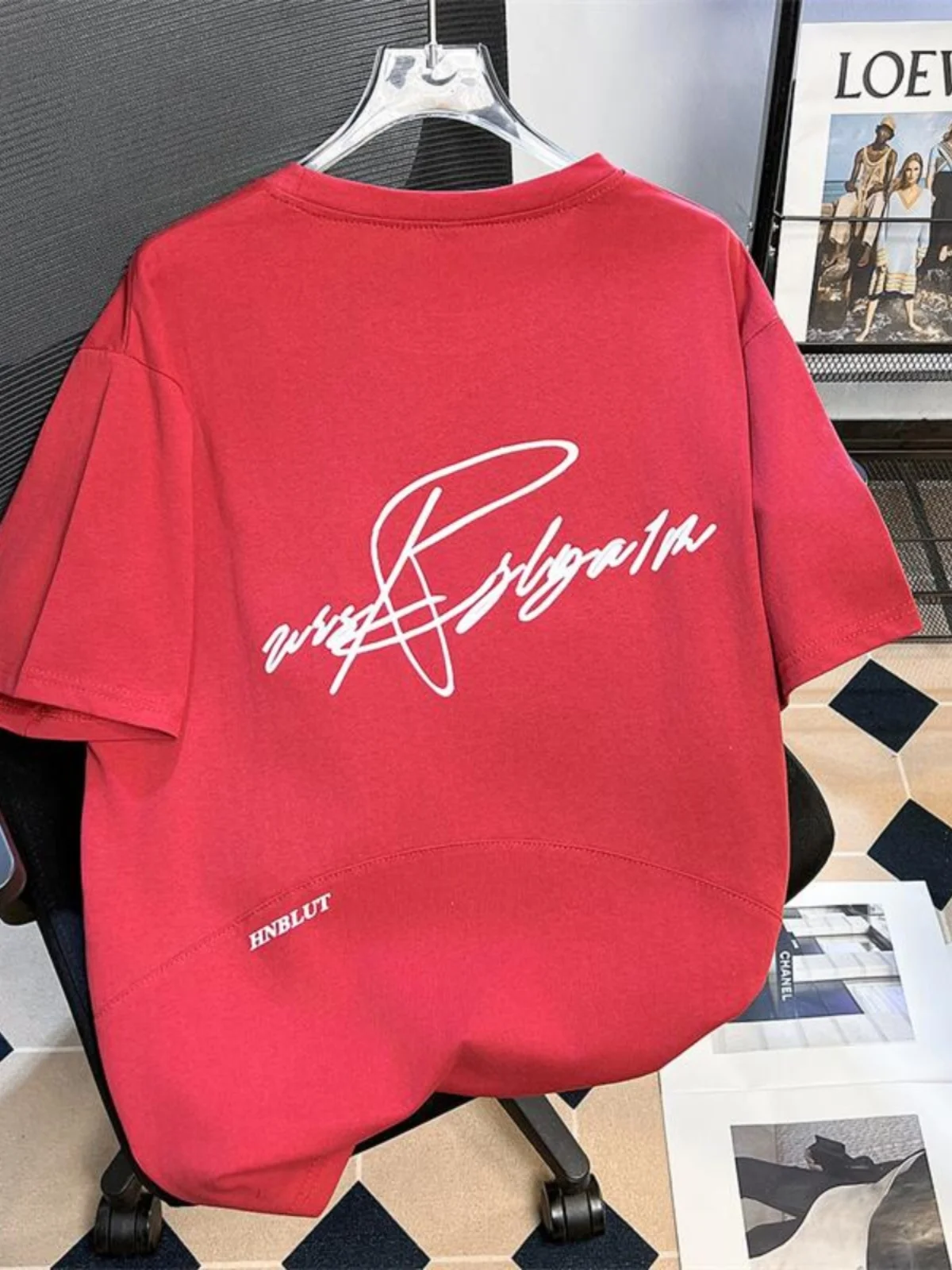 Мужская футболка с короткими рукавами американского тяжелого модного бренда High