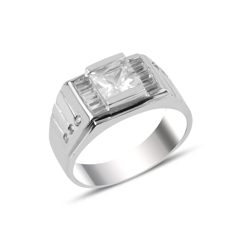

Серебряное 925 пробы кольцо из циркония