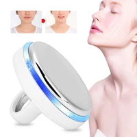 a set electric led three color photon therapy rf heating beauty instrument skin whitening lifting anti aging ion import massager