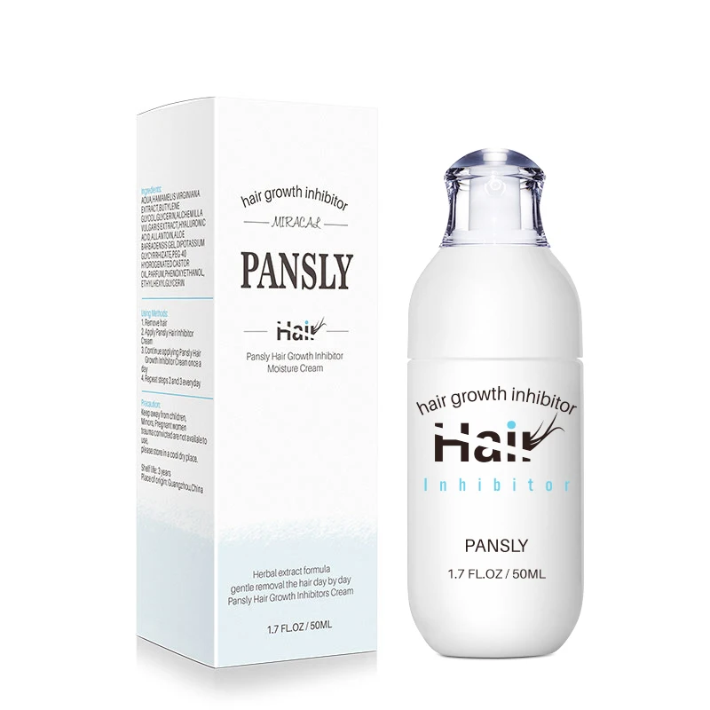 

PANSLY Hair Growth Inhibitor Facial Removal Cream Spray Beard Bikini Intimate Face Legs Body Armpit Painless 50Ml