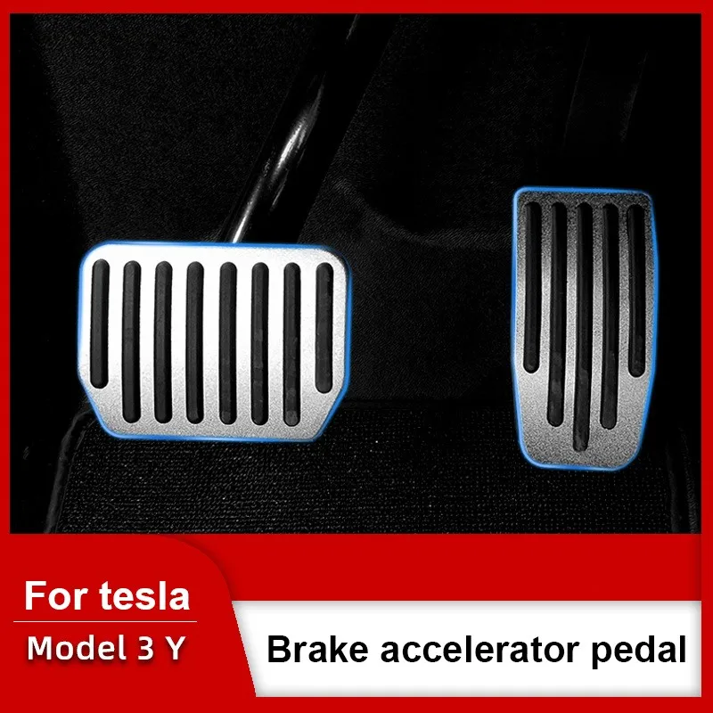 

Suitable for Tesla Mode3 Brake Accelerator Pedal Y Aluminum Alloy Pedal Stainless Steel Rest Modification