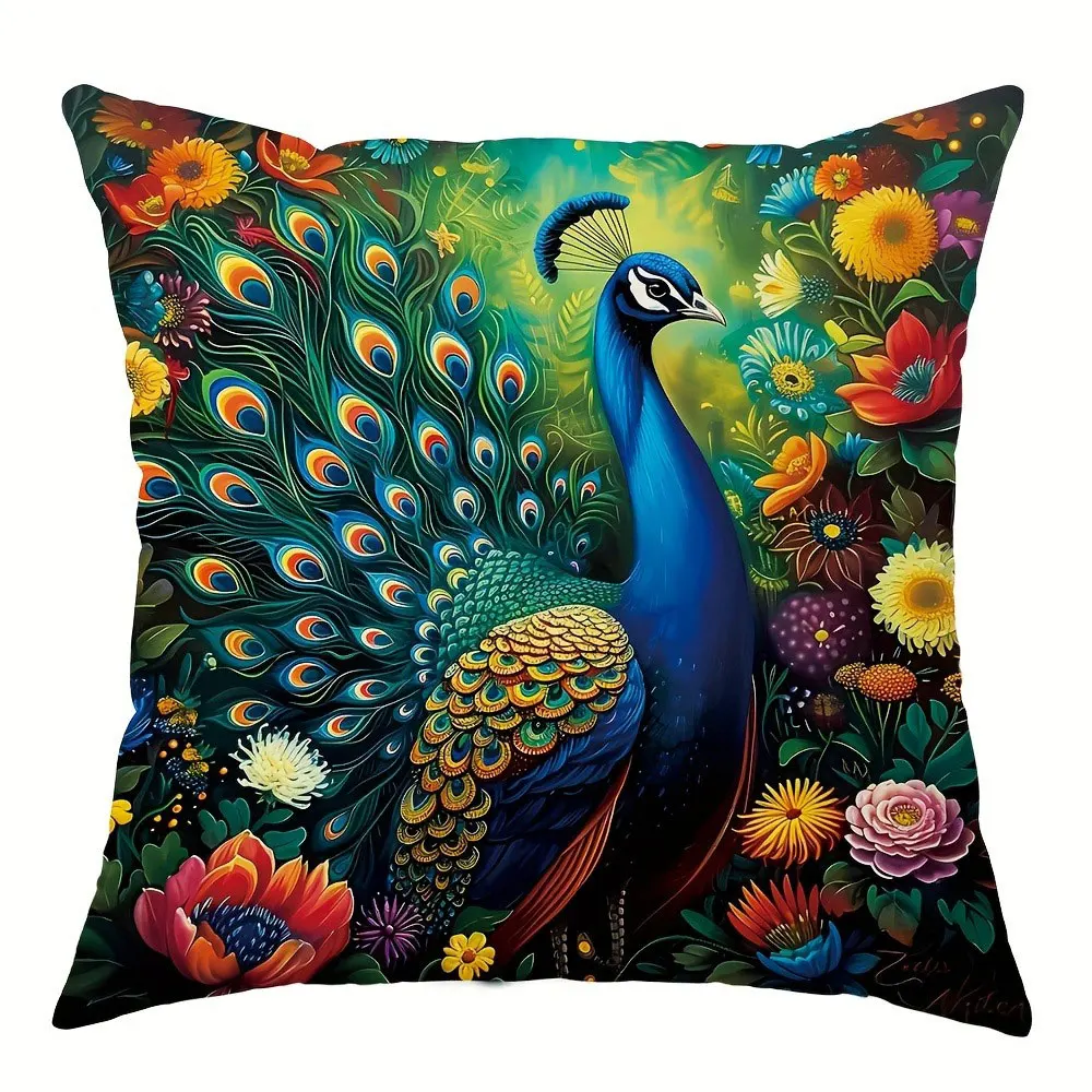 

Наволочка Мандала стиль Павлин Полиэстер