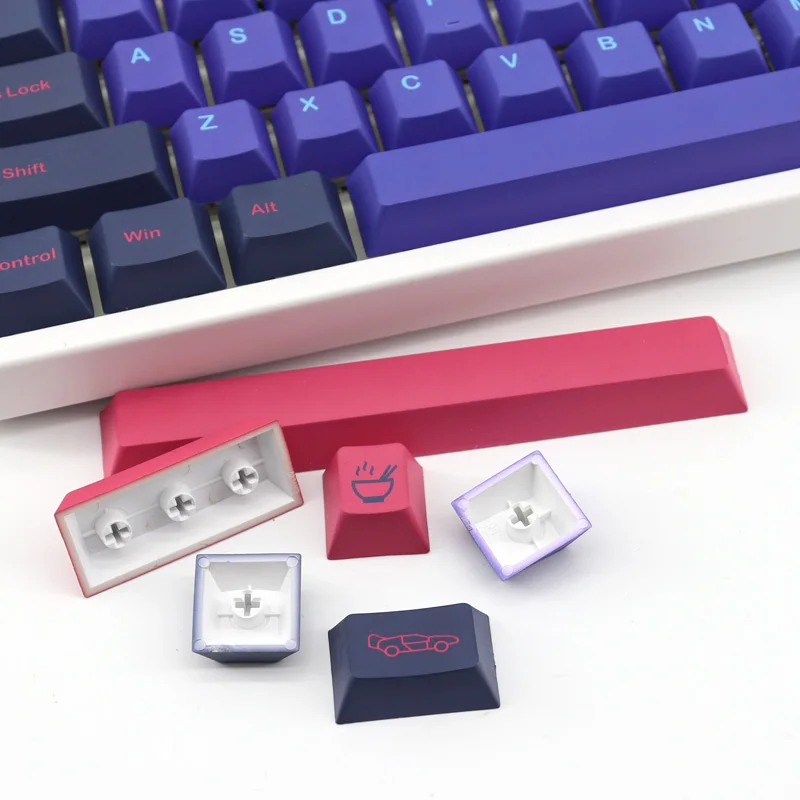 

Laser Keycaps PBT Dye Sublimation Key Caps Cherry Profile Keycap With ISO Enter 6U 6.5U 7U Spacebar K87 K66 DZ60 GH60 GK87