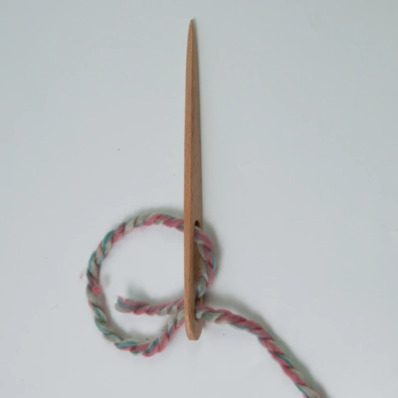 Игла для вязания крючком толщиной 15 мм деревянная игла плетения гобеленов своими