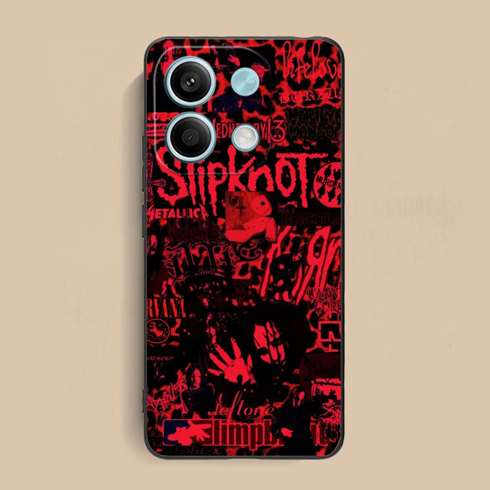 Painting S-Slipknot Phone Case for Xiaomi Redmi Note 13 12 11 10 9 8 7 6 S A Pro Lite Plus 5G Black Cellphones Smartphone Cover