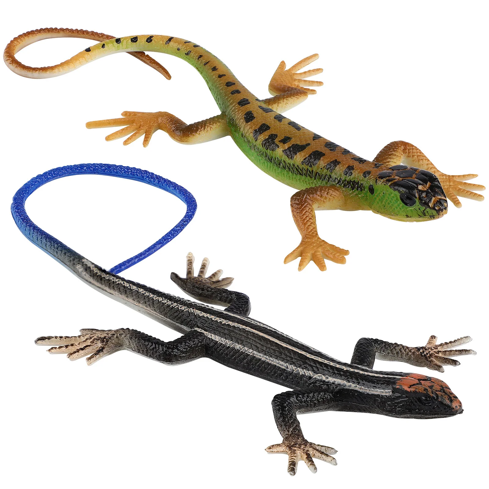 

Пластиковые ящерицы, реалистичные рептилии, искусственные модели рептилий, игрушки для трюков, фигурки ящериц, 2 шт.