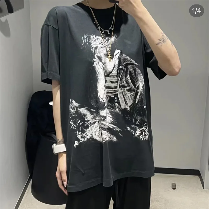 

Erd 2023ss New Spring And Summer Boys Japanese Printed Cotton High-Quality Men's Women's Short-Sleeved T-Shirts