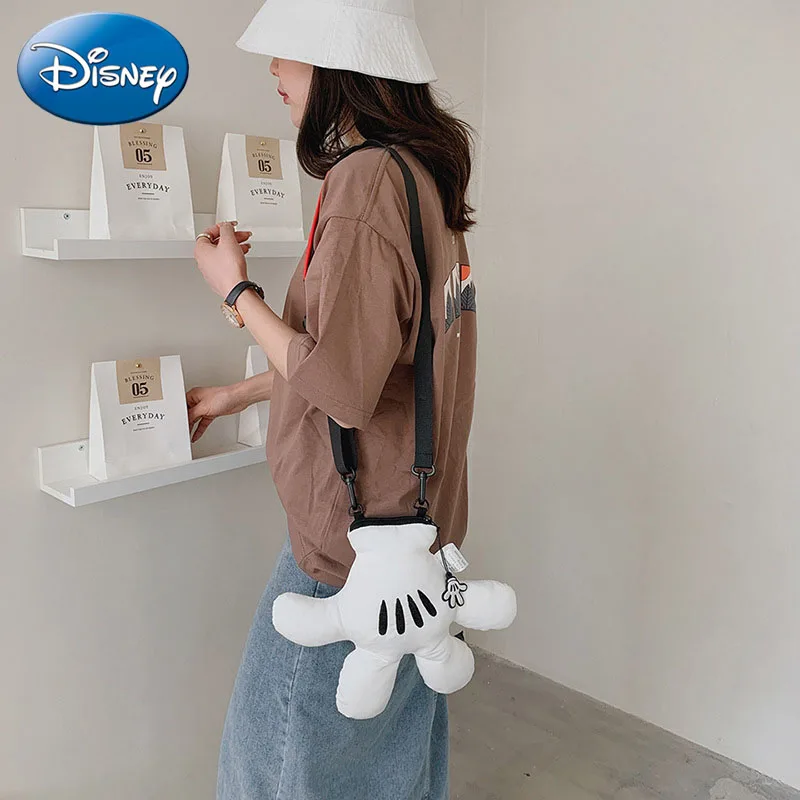 

Новинка 2022, сумка-мессенджер Disney для куклы Микки, индивидуальная мультяшная сумка через плечо, роскошная брендовая модная детская милая сум...