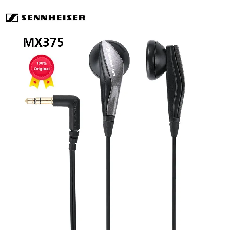 

Original Sennheiser MX375 Stereo Earphones High Definition Resolution Music Earphones Deep Bass 3.5mm Sports Earphones