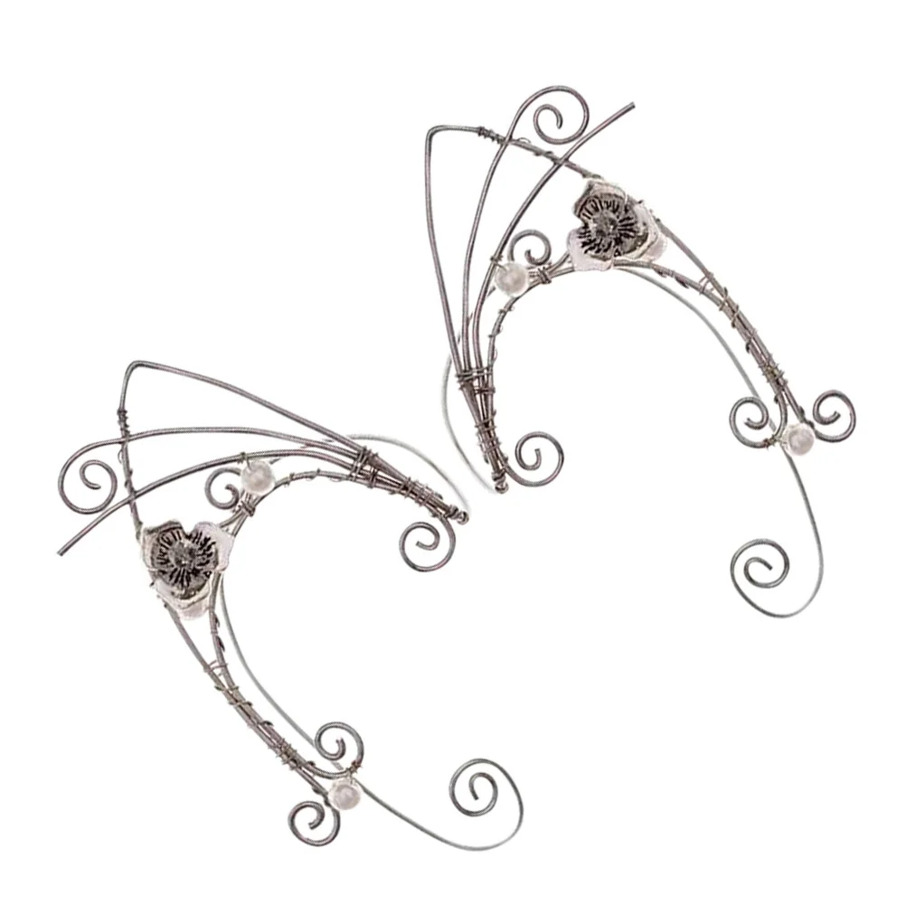 

2Pcs Elf Ear Cuff Non Clip On Earring Ear Hook Retro Clothing Accessory