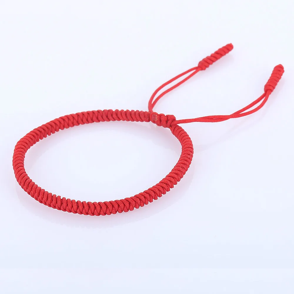 

New Ethnic Braided Red Rope Lucky Bracelets for Women Men Handmade Weave String Chain Anklet Couple Bracelet Boho Jewelry