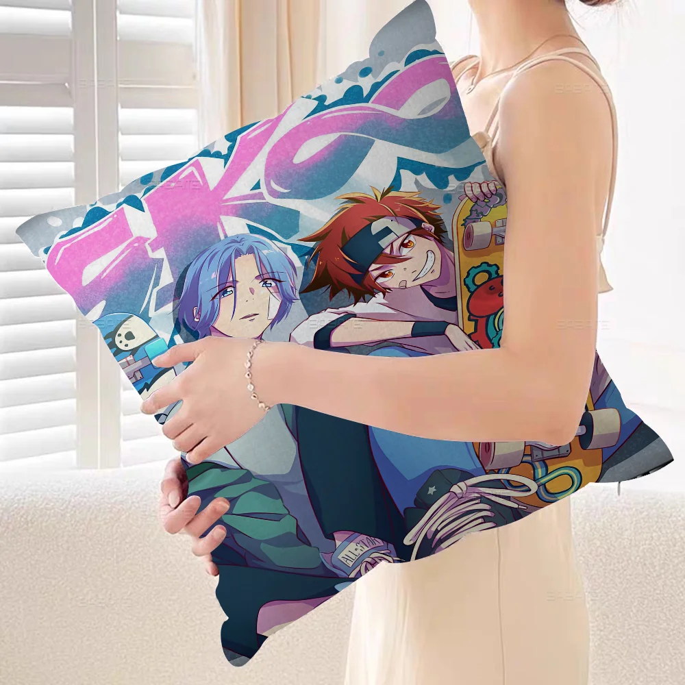 SK8 The Infinity Skateboard Decorative Room Aesthetics Pillow Case Home Decor Bedroom Sofa Bed Couch Cover 45x45