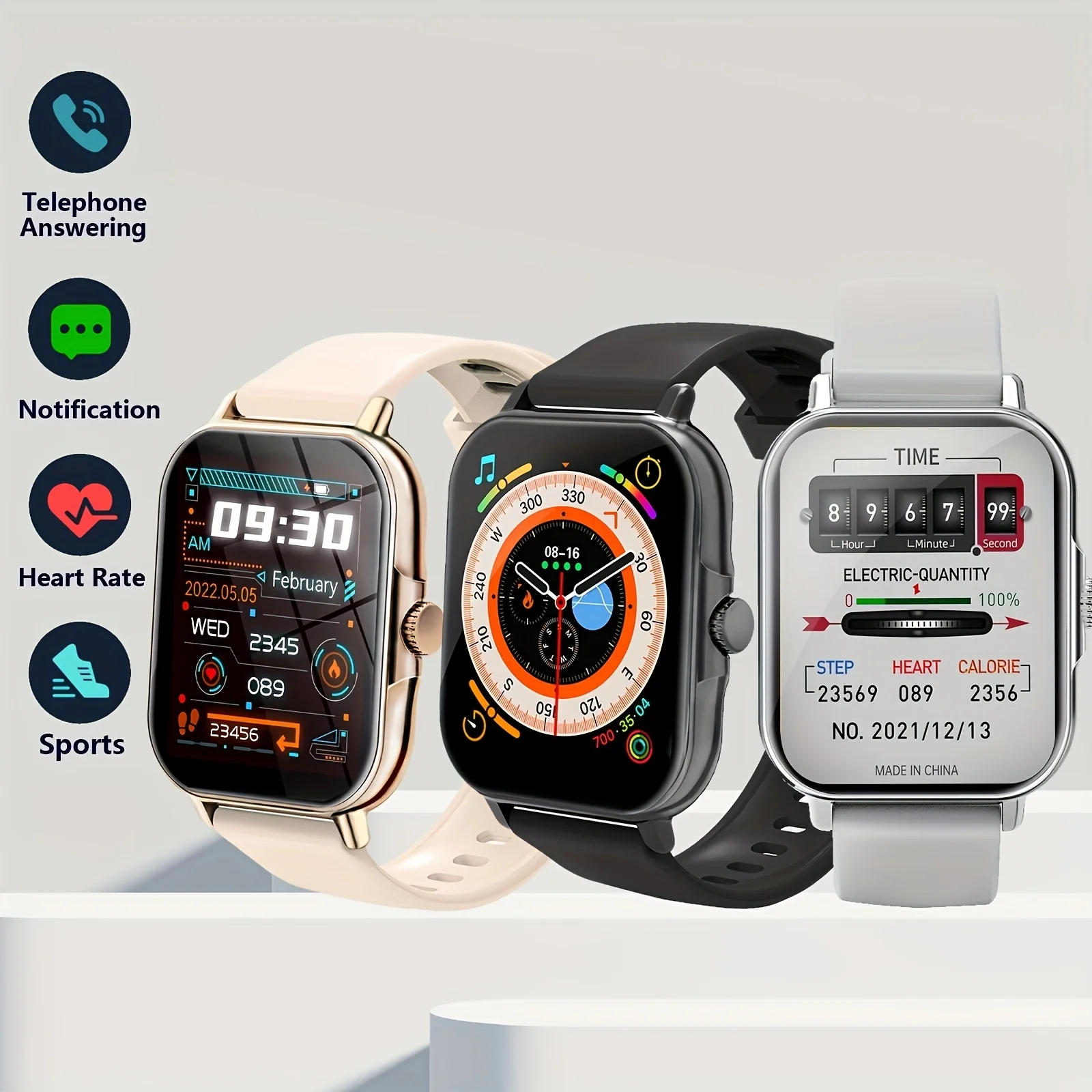 

Многофункциональные умные часы, могут записывать шаги, калории, артериальное давление, кислород, пульс, информацию о сне