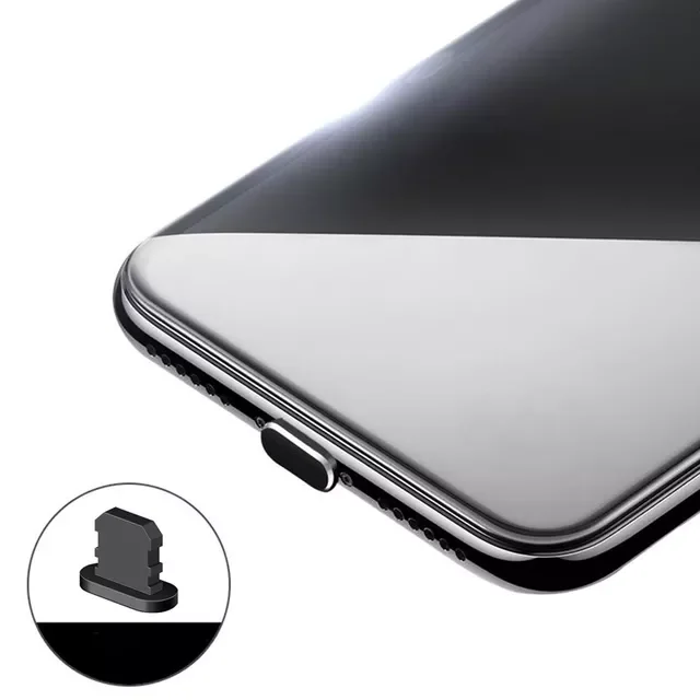 

Dustproof Cover Aluminium Alloy Metal Anti Dust Charger Dock Plug Stopper Cap for iPhone 13 12 11 Pro Max X XR 8 7 6S Plus