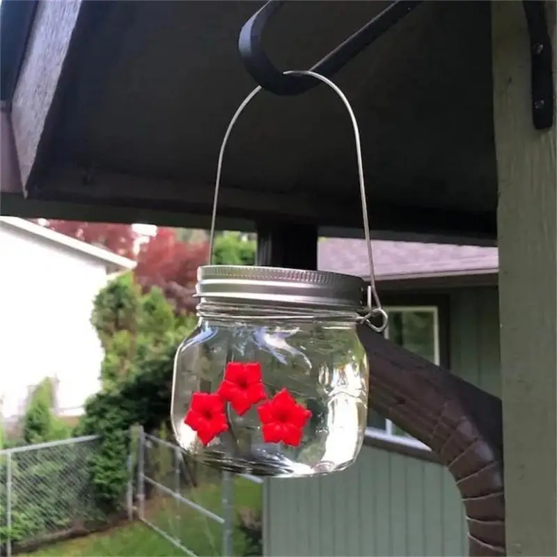 

Light Weight Bird Feeder Clear Reservoir Design Portable Hummingbird Feeder Convenient High Temperature Bird Water Feeder Bottle