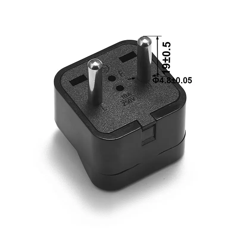 Адаптер штепсельной вилки ЕС Великобритания Австралия в черный - купить по