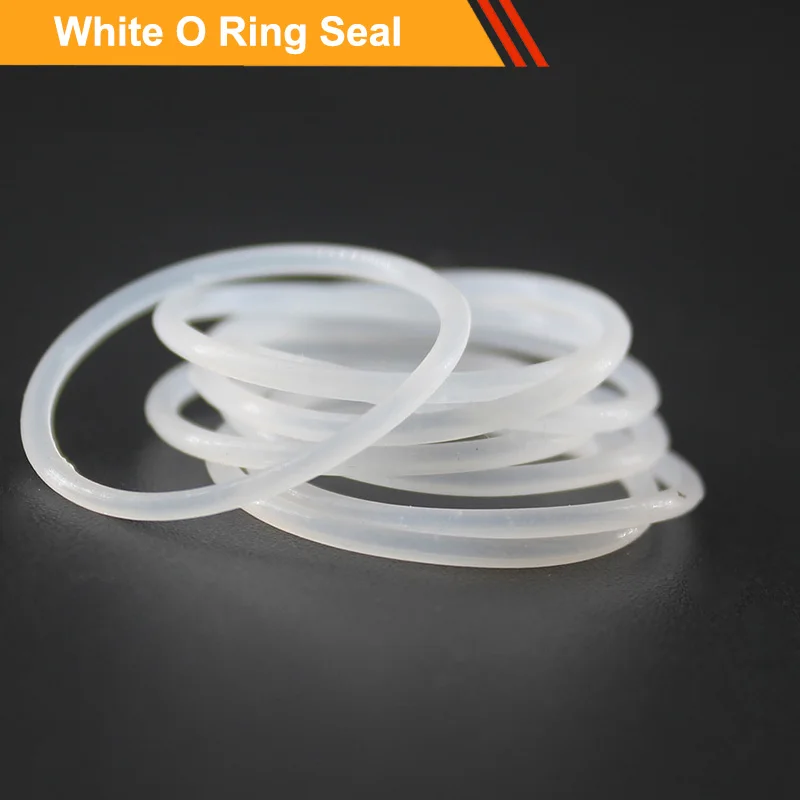 

20pcs O Ring Seal 3.1mm CS VMQ O-ring Seal Gasket 31mm-60mm OD White Silicone O Type Ring Sealing