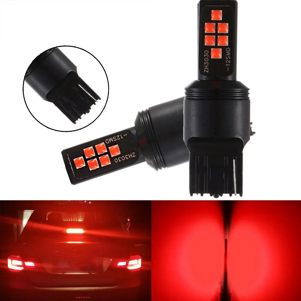 

Новый красный светодиод 3030 12SMD, автомобильный тормоз, фонарь заднего хода