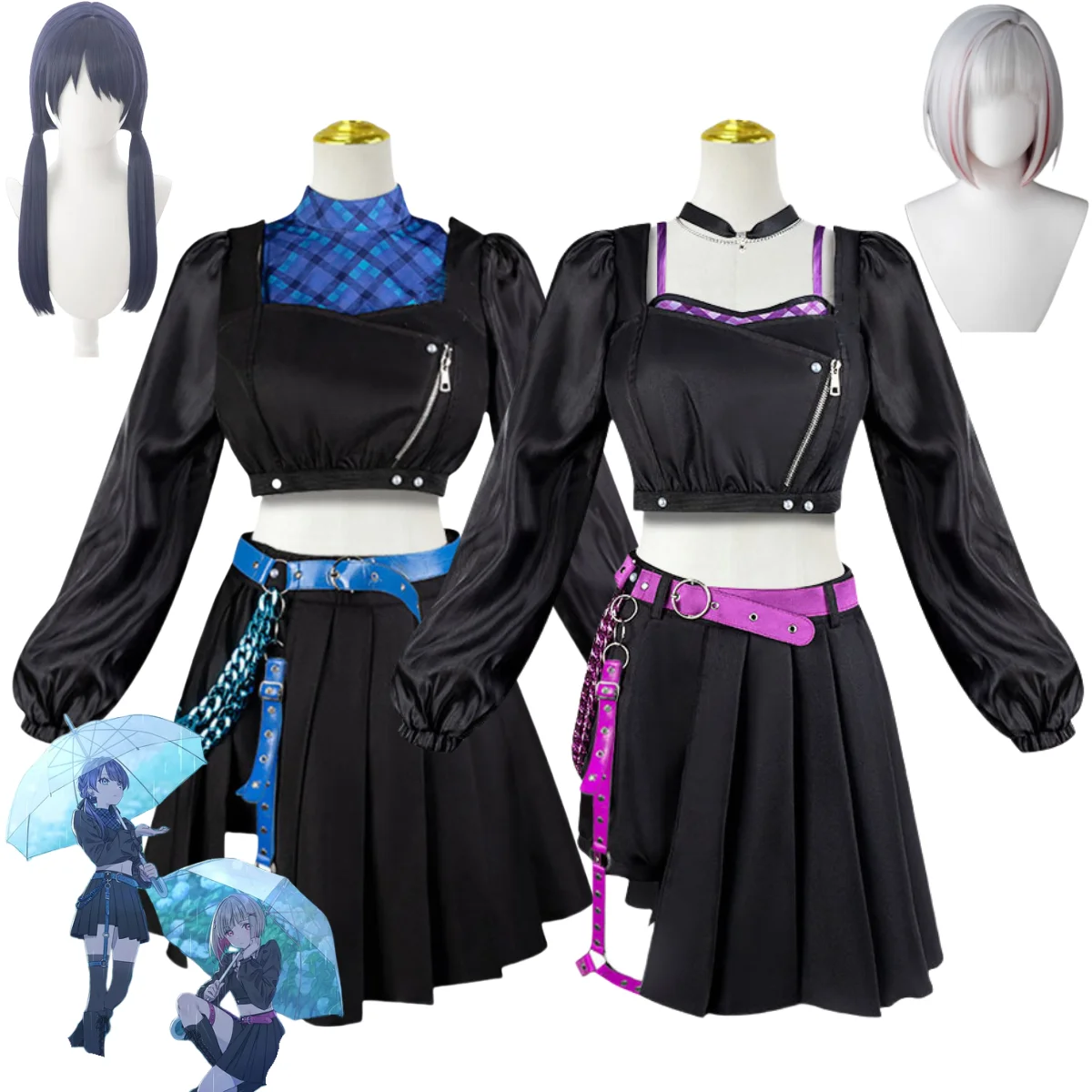 Аниме LoveLive! Hasu No Sora Jogakuin Yugiri Tsuzuri Murano Sayaka Косплей Костюм Tragic Drops-LOLLCHESTRA Униформа