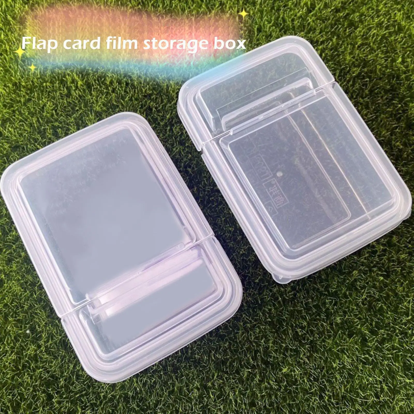 

Korea Card Storage Box Clear Acid Free CPP HARD 3 Inch Album Film Binder Protector Photocard Storage Box Holographic C6T4