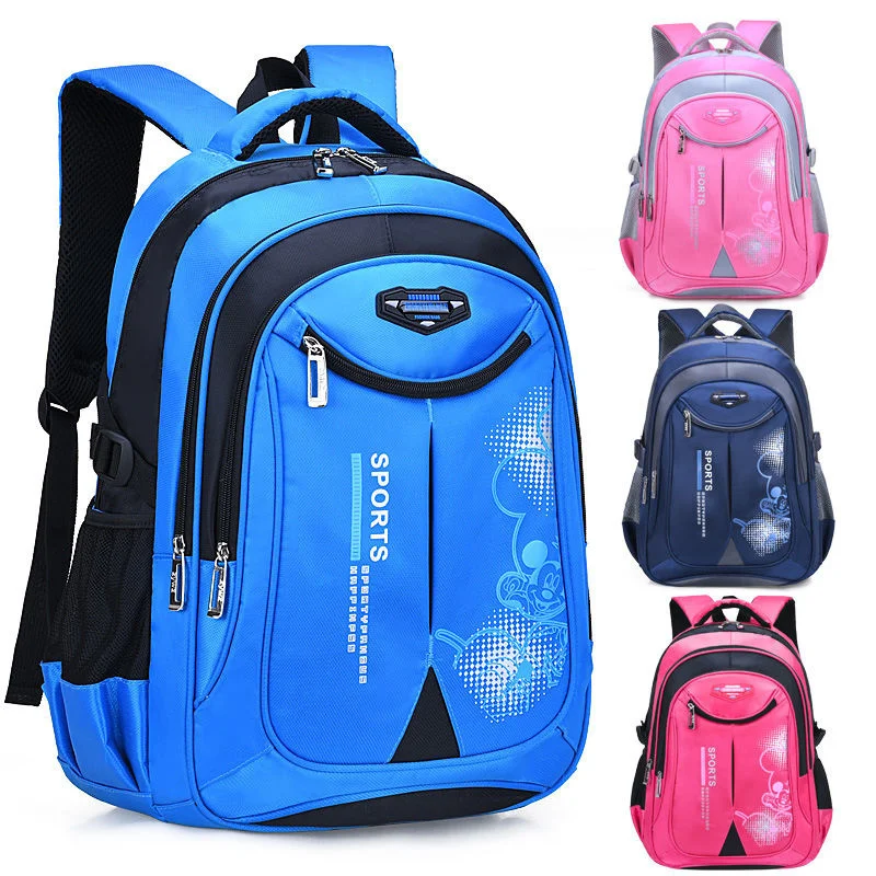 

2023 Children Orthopedic Back backpack in Primary School Backpack for boys Girls Child's Nylon Book Bag Kids Waterproof backpacK