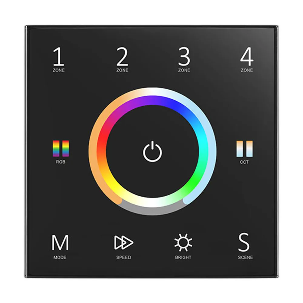 4 зоны 1-5 цветов RGBW Touch DMX512 главный переключатель RF DMX Главная панель программируемый фотоприемник 100-240VAC (art.: 3920c04bec2f2) - 3920c04bec2f2