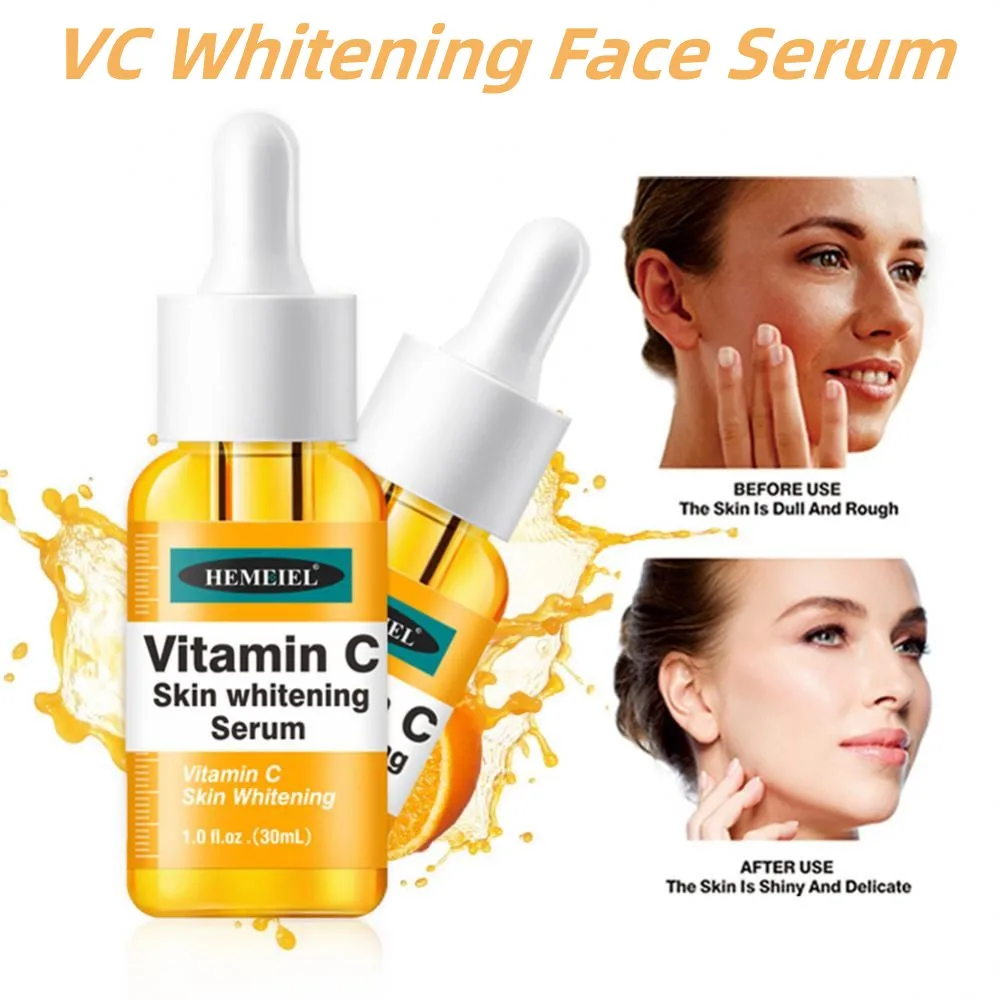 

Vitamin C Whitening Face Serum Brightening Moisturizing Anti Aging Remove Wrinkle Dark Spots Hyaluronic Acid Facial Skin Care