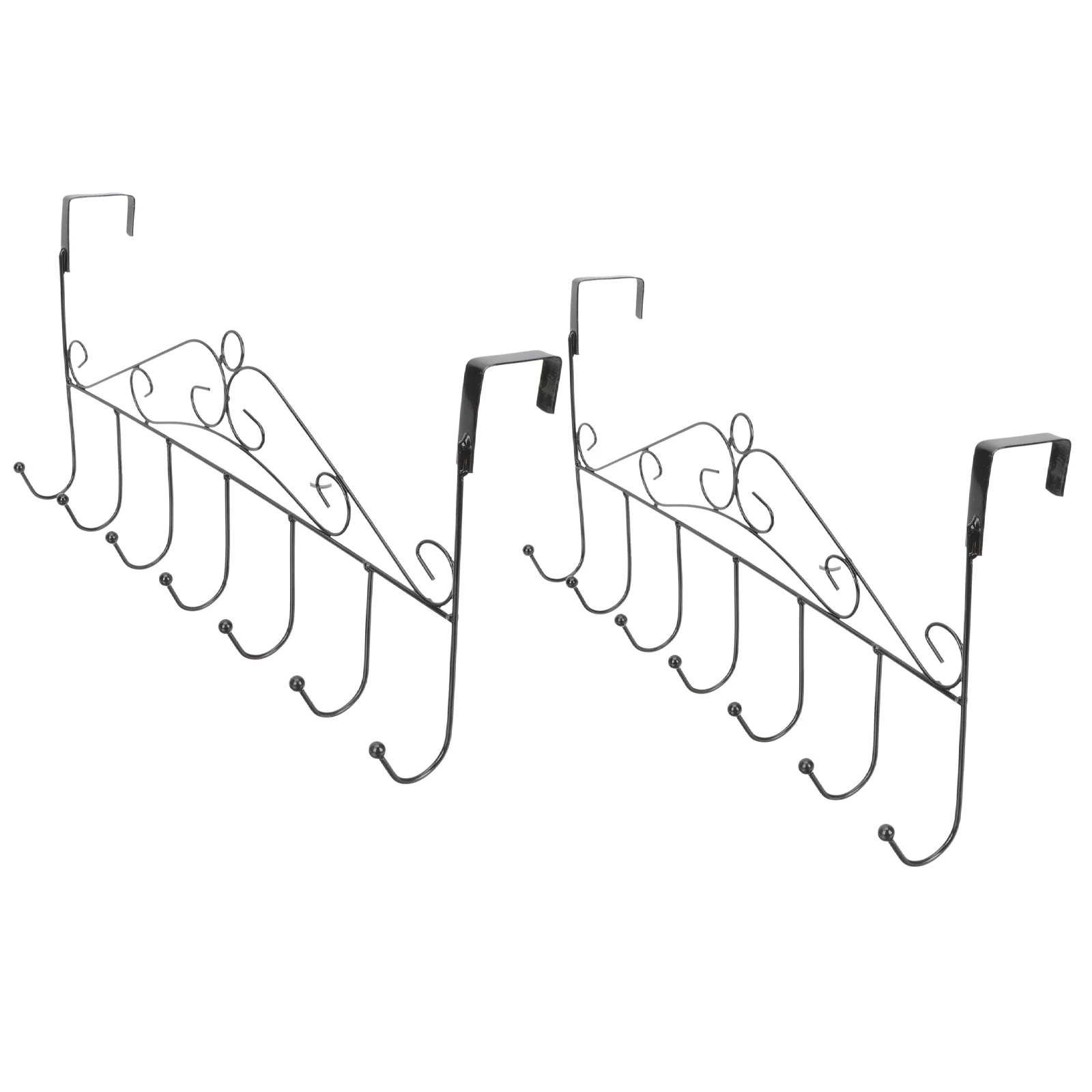 

2pcs Over The Door Hooks Bathroom Bedroom Door Back Hanging Hook Over The Door Hangers for Towel Coat