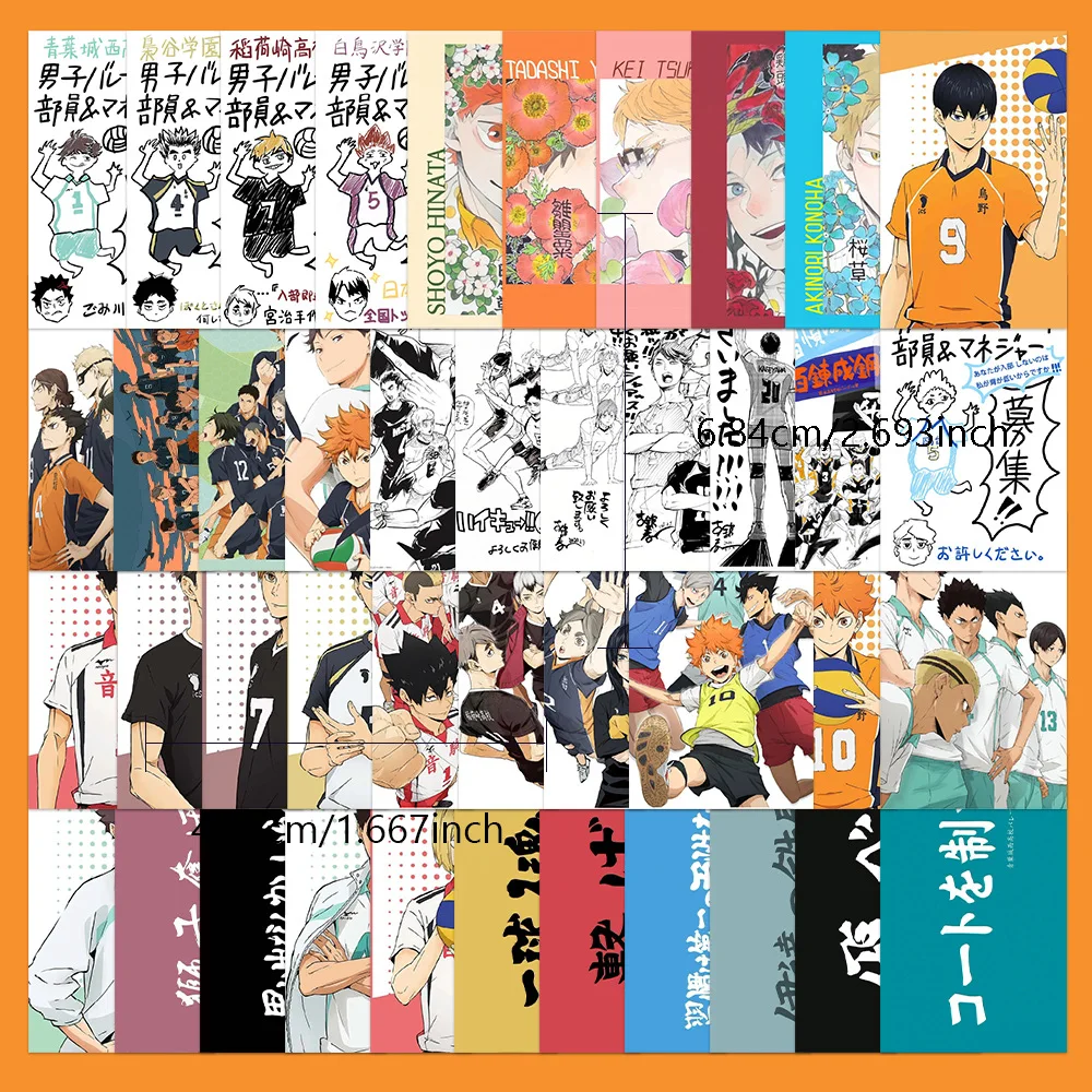43/30/10 шт. Asahi Azumane Kuroo Kurohashi Hinata Shoyo популярные аниме наклейки чемодан справочник