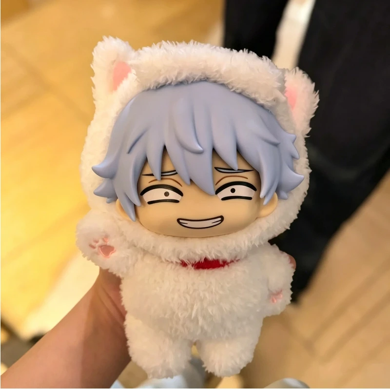 Фото Новая плюшевая кукла-фигурка Gintama от Bandai Namco в стиле Sofubi: модный коллекционный предмет, в наличии, подарок для любителей аниме №1