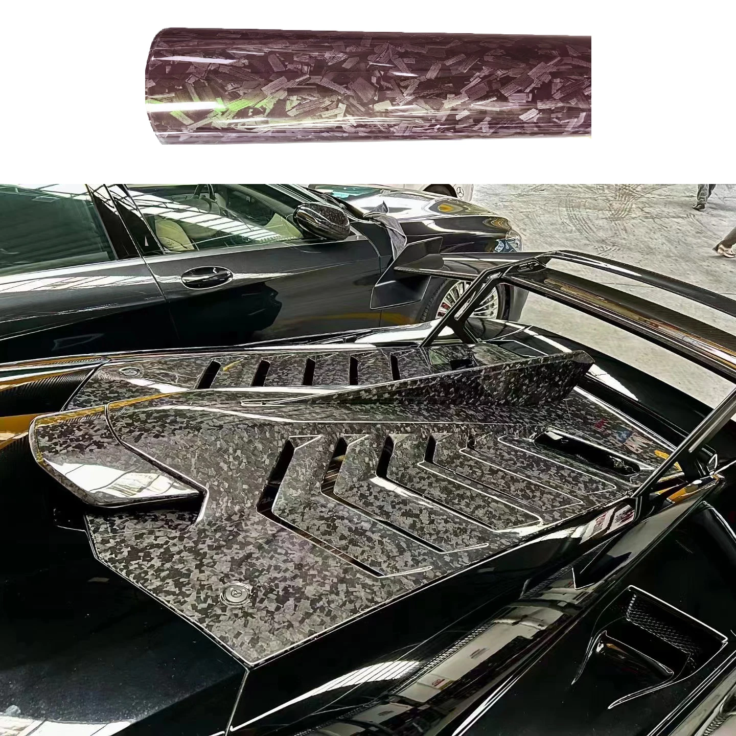 Air Bubble Free 3D 4D 5D 6D Gloss Flower Carbon Black Наклейка на все тело автомобиля Пленка Автомобильная пленка из углеродного волокна Виниловый рулон (art.: 3920d2e59d04f) - 3920d2e59d04f