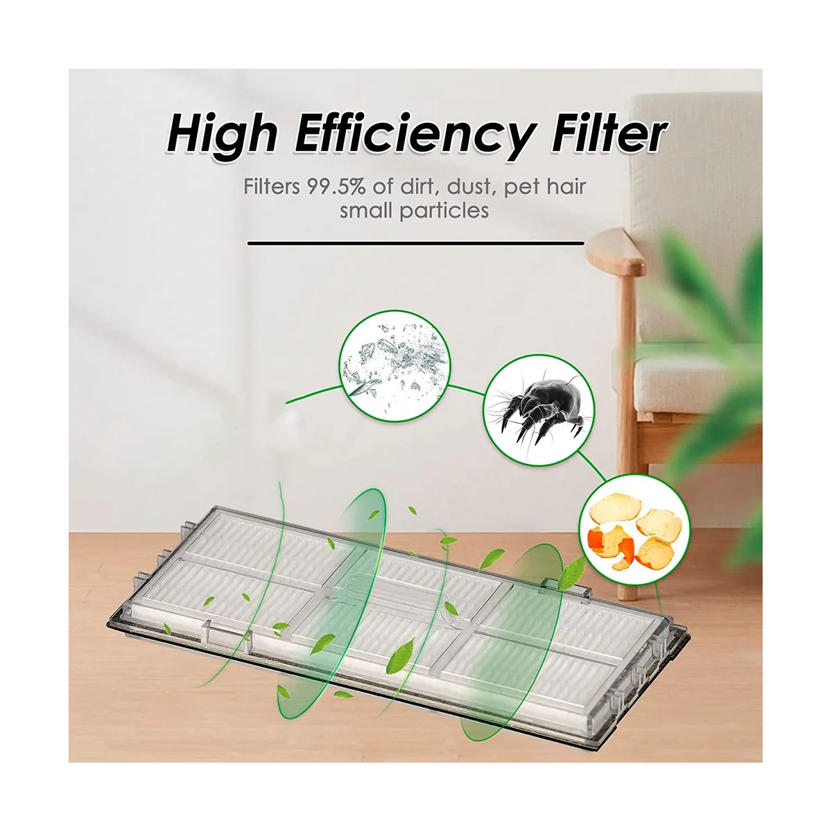 Сменный Hepa-фильтр для пылесоса Xiaomi Roborock S8 Pro Ultra + S7 MaxV