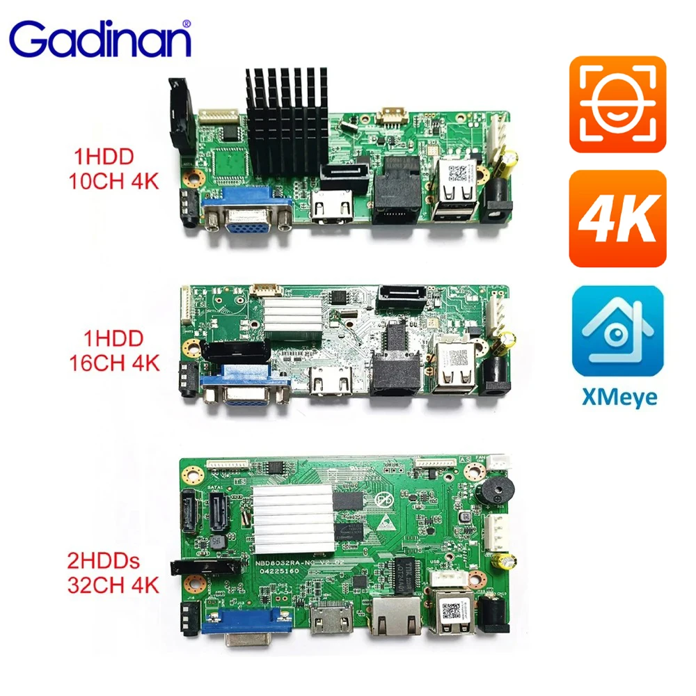 

Gadinan Xmeye 4K NVR Модуль для видеонаблюдения