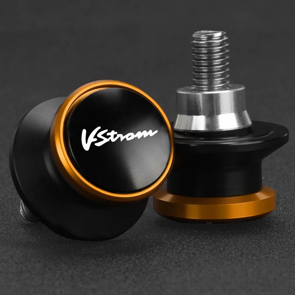 

Motorcycles Accessible For Suzuki V-strom 650 VStrom 250 650 1000 1050 6MM Swingarm Spools Rear Stand Screws Swin garm Sliders
