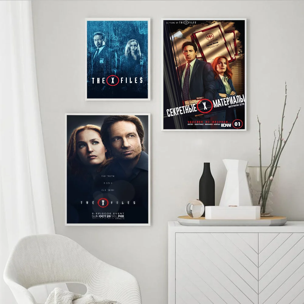I WANT TO BELIEVE - The X Files Anime Posters Sticky Fancy Wall Sticker for Living Room Bar Decoration Decor
