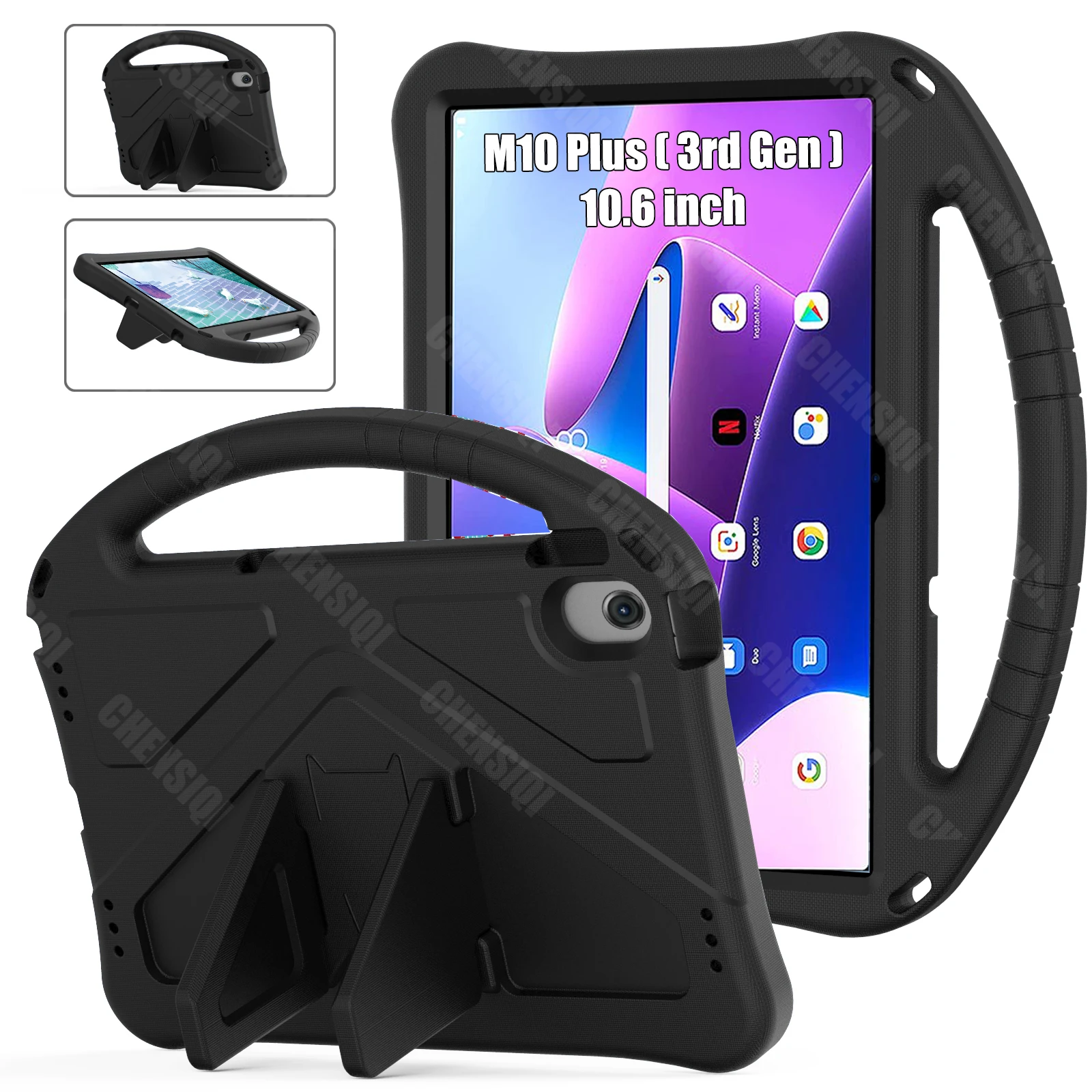 

Case for Lenovo Tab M10 Plus (3rd Gen) TB-125F / TB-128F 2022 10.6" Shockproof Cover with Stand Hand-held cover for Kids