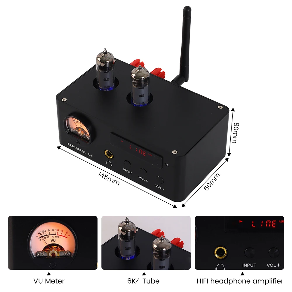 Усилитель для наушников PJ.MIAOLAI MA12070 Bluetooth 5 0 Hi-Fi 6k 4 дюйма домашний усилитель с