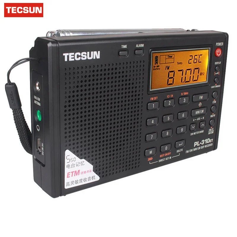 Фото 100% фирменный цифровой радиоприемник Tecsun PL310ET с полным диапазоном, FM/AM/SW/MW/LW, цифровой стереоприемник №2