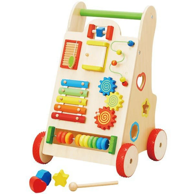 

New trending colorful Baby Learning Walker Multi Functional baby toys wooden educational Wholesale early educational