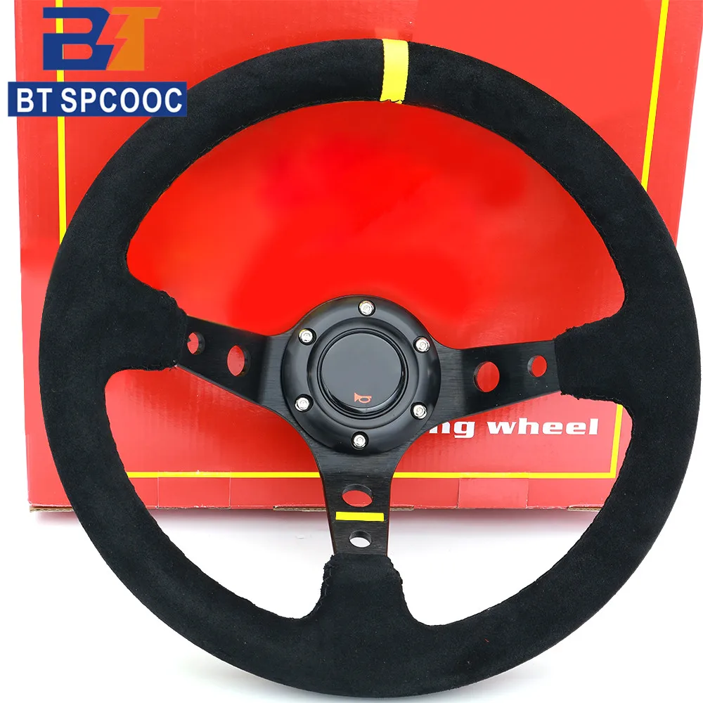 

12,5-дюймовый гоночный руль с глубоким корпусом 320 мм, замшевый Mo