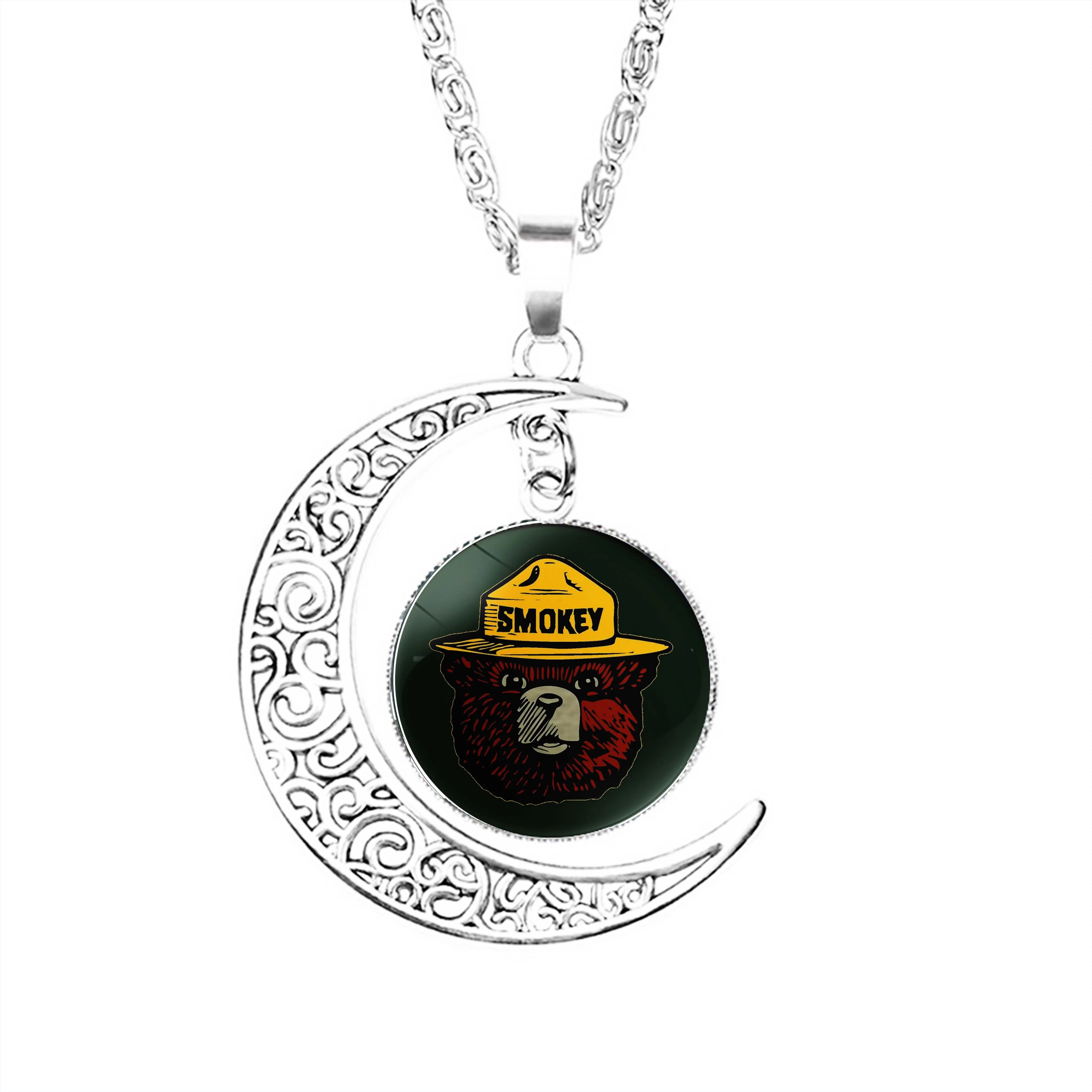 

Ожерелье женское из нержавеющей стали с цепочкой и полумесяцем